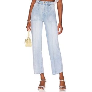 Rolla's Heidi Trade High Rise Loose Straight Utility Jeans 24 Medium Wash